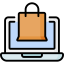Online shopping icon 64x64