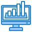 Bar graph icon 64x64