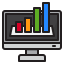 Bar graph icon 64x64