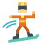 Snowboarding icon 64x64