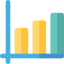 Bar chart icon 64x64