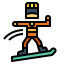 Snowboarding icon 64x64