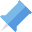 Push pin icon 64x64