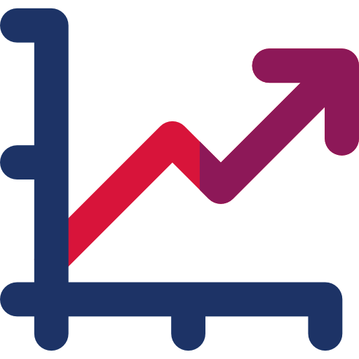 Line chart icon