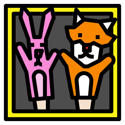 Hand puppet icon