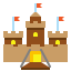 Sand castle icon 64x64
