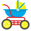 Baby stroller icon 64x64