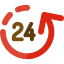 24 hours 图标 64x64