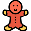 Gingerbread man icon 64x64