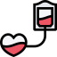 Blood transfusion icon 64x64