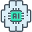 Artificial intelligence icon 64x64