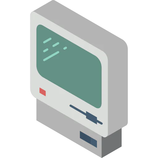 Old computer icon