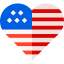United states of america icon 64x64