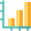Bar chart icon 64x64