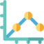 Line graph icon 64x64