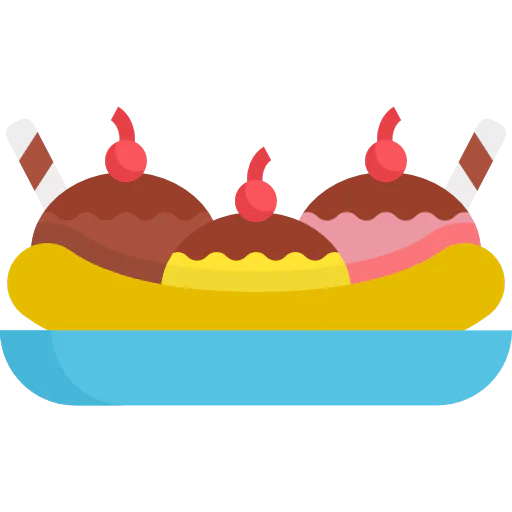 Banana split icon