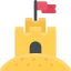Sand castle icon 64x64