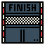 Finish line icon 64x64