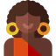 African woman icon 64x64