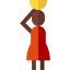 African woman icon 64x64