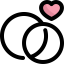 Wedding rings icon 64x64