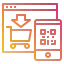 Online shopping icon 64x64