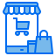 Mobile shopping icon 64x64