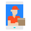 Delivery man icon 64x64