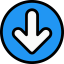 Down arrow icon 64x64