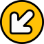 Diagonal arrow icon 64x64