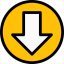 Down arrow icon 64x64