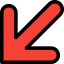 Diagonal arrow icon 64x64