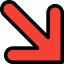 Diagonal arrow icon 64x64
