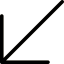 Diagonal arrow icon 64x64