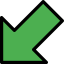 Diagonal arrow icon 64x64