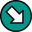 Diagonal arrow icon 64x64