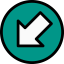 Diagonal arrow icon 64x64