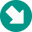 Diagonal arrow icon 64x64