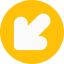 Diagonal arrow icon 64x64