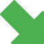 Diagonal arrow icon 64x64