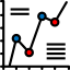 Bar chart icon 64x64