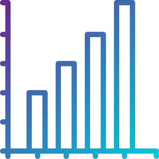 Graph line icon