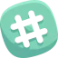 Hashtag Symbol 64x64