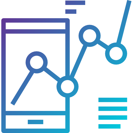 Line graph icon