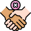 No handshake ícono 64x64