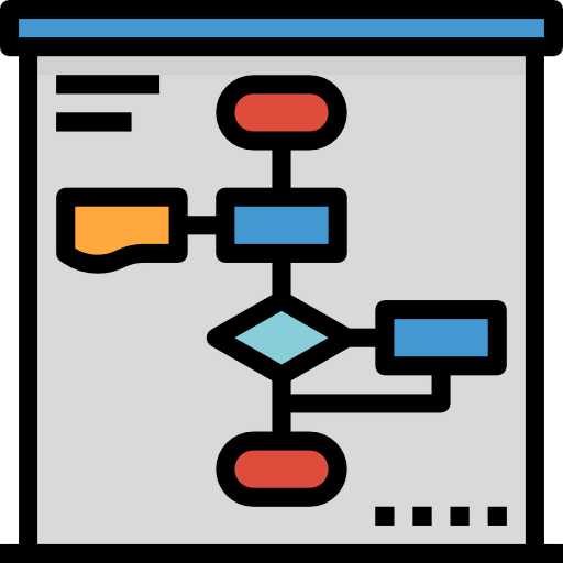 Flow chart icon