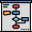 Flow chart icon 64x64