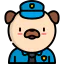 Police dog icon 64x64