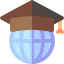 Graduation cap icon 64x64