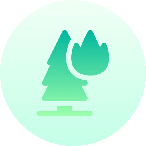 Forest fire icon